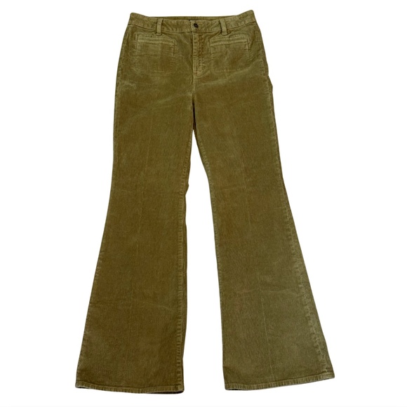 733. J. CREW Vintage flare pant in corduroy Sunlit Olive Green $158 EUC Sz 29 - Picture 3 of 7